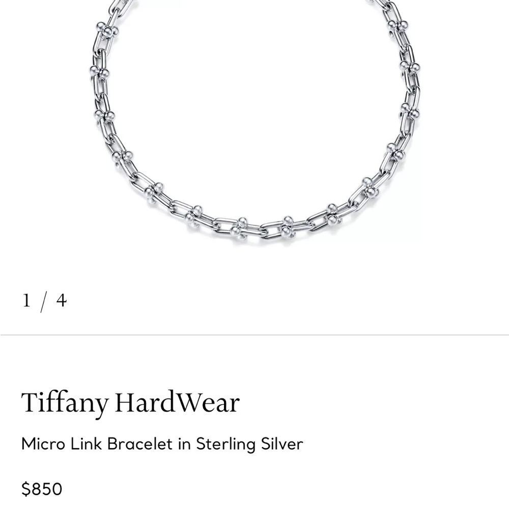 Tiffany & Co. Sterling Silver Micro Link Bracelet